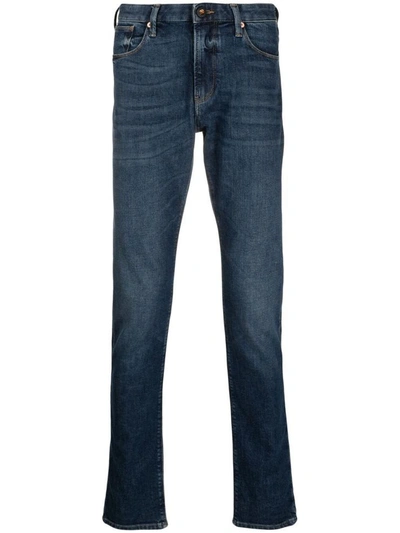 Shop Emporio Armani Jeans Blue