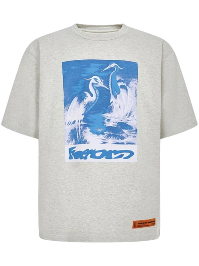 Shop Heron Preston T-shirts And Polos Grey