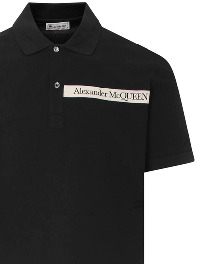 Shop Alexander Mcqueen T-shirts And Polos Black