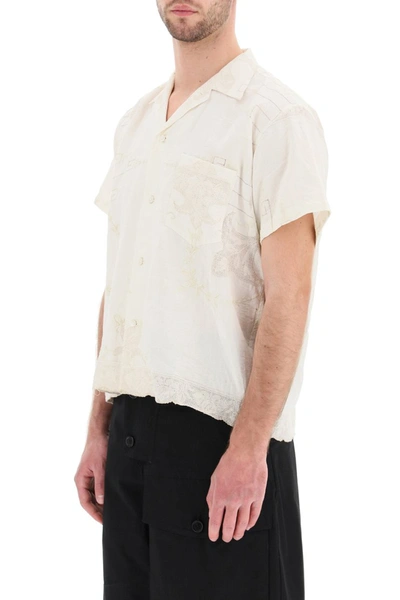Shop Bode Cutwork Short-sleeved T-shirt In Ecru