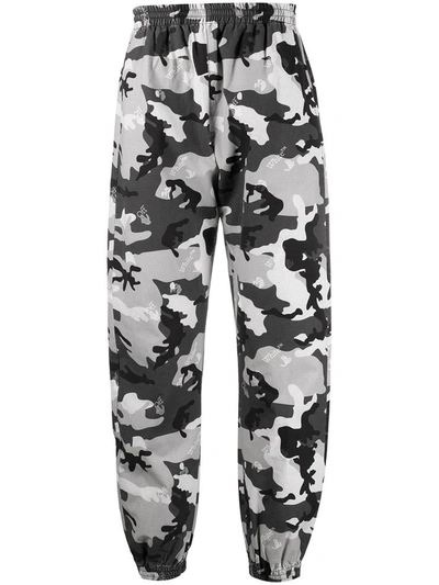 Off white Camouflage print Track Trousers In Grey ModeSens