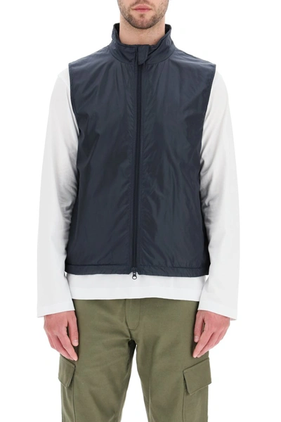 Shop Aspesi Vernes Vest With Thermore Padding In Navy