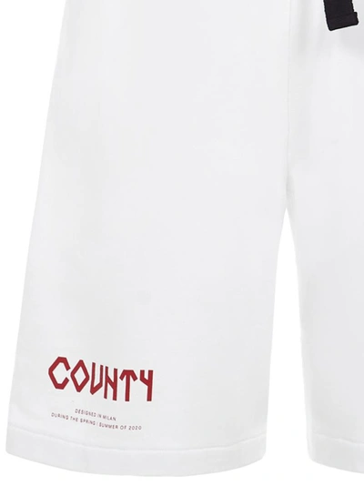 Shop Marcelo Burlon County Of Milan Marcelo Burlon Shorts In White Red