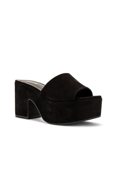 Shop Larroude The Miso Platform Sandal In Black