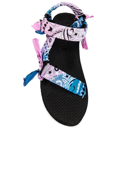 Shop Arizona Love Trekky Platform Sandal In Tie Dye Bandana