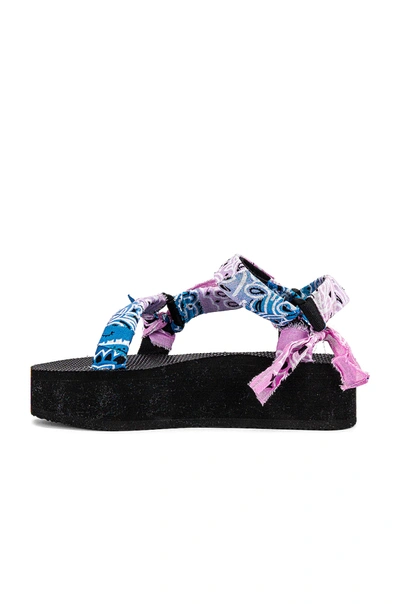 Shop Arizona Love Trekky Platform Sandal In Tie Dye Bandana