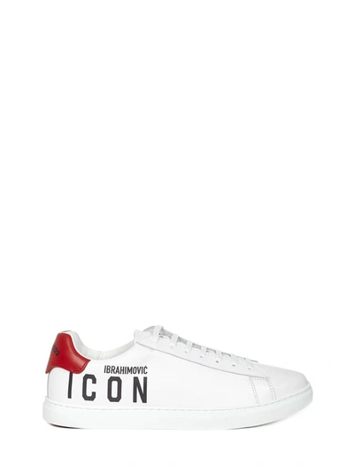 Dsquared2 X Ibrahimović Icon New Tennis Sneakers In White | ModeSens