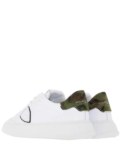 Shop Philippe Model "temple" Sneakers In White