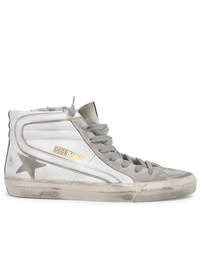 Shop Golden Goose Sneaker Slide Bianca In White