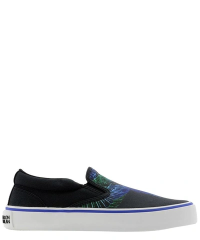 Shop Marcelo Burlon County Of Milan "wings Vulcanized" Slip-on In Black  