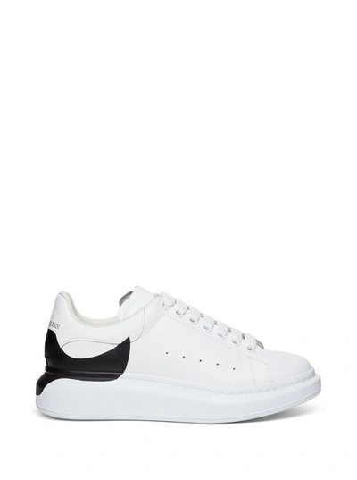 Shop Alexander Mcqueen White And Black Oversize Sneakers In White/black