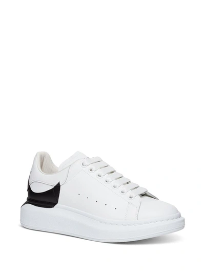Shop Alexander Mcqueen White And Black Oversize Sneakers In White/black