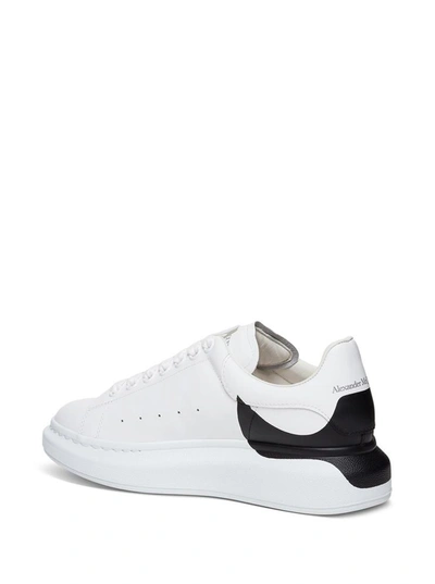 Shop Alexander Mcqueen White And Black Oversize Sneakers In White/black