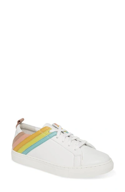 Shop Seychelles Stand Out Sneaker In White/ Rainbow Leather