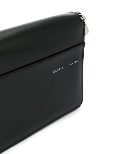 Shop Kara Bike Large Wallet In Black Leather