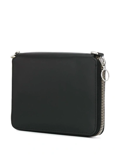 Shop Kara Bike Large Wallet In Black Leather