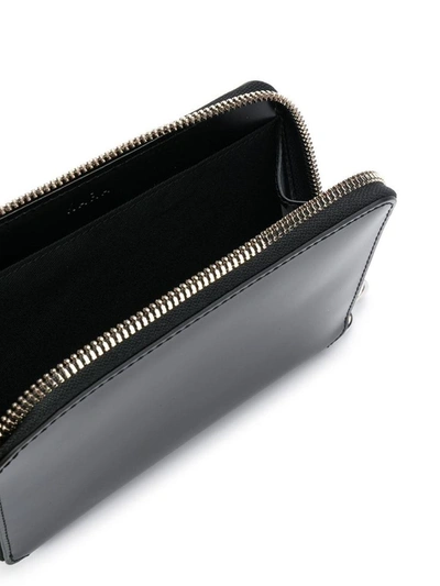 Shop Kara Bike Large Wallet In Black Leather