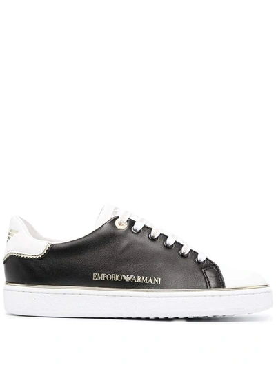 Shop Emporio Armani Sneakers Black