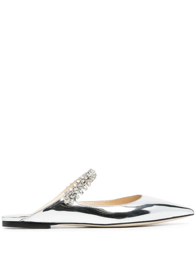 Shop Jimmy Choo Flat Shoes Silver