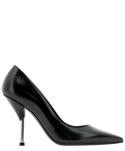 Shop Alexander Mcqueen Leather Pumps In Black  