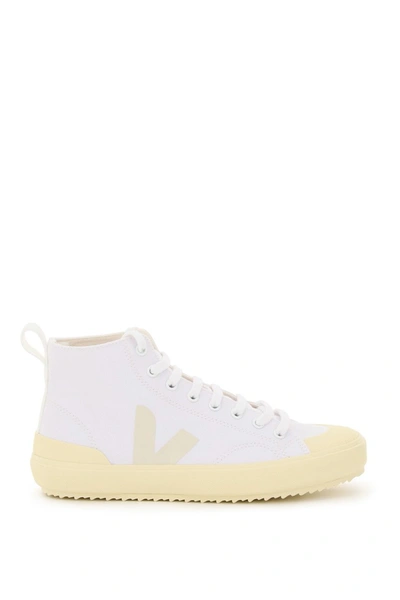 Shop Veja Nova Ht Canvas High-top Sneakers In White Butter Sole
