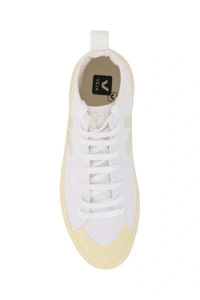 Shop Veja Nova Ht Canvas High-top Sneakers In White Butter Sole