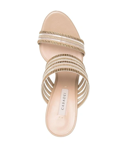 Shop Casadei Julia Venus Planet Sandals In Pink