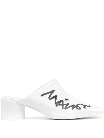 Shop Mm6 Maison Margiela Sandals White