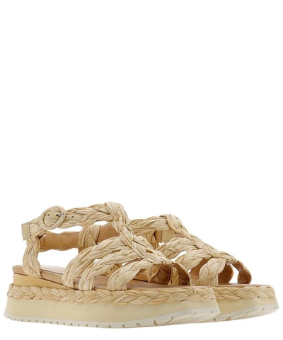 Shop Paloma Barceló "urubu" Sandals In Beige