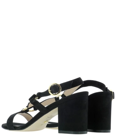 Shop Stuart Weitzman "lalita 75" Sandals In Black  