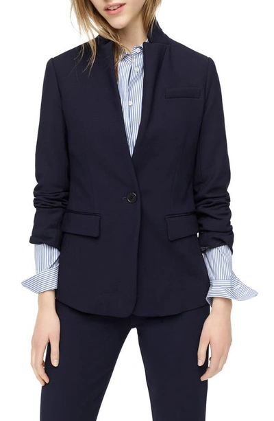 Shop Jcrew Regent 4-season Stretch Blazer In Navy