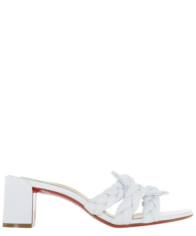 Shop Christian Louboutin "marmela 55" Sandals In White