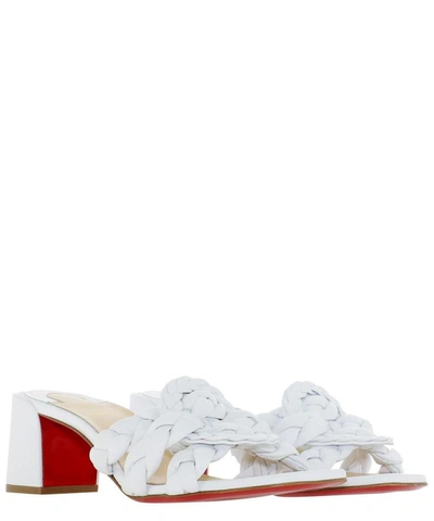 Shop Christian Louboutin "marmela 55" Sandals In White