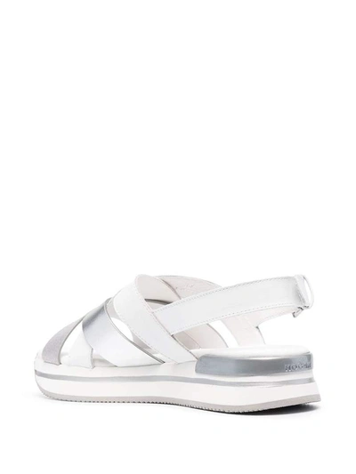 Shop Hogan Sandals White