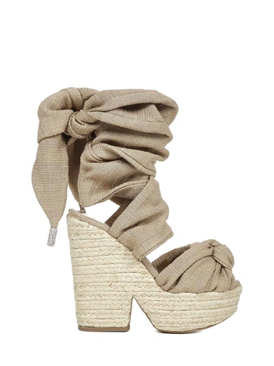 Shop Alexandre Vauthier Sandals Beige