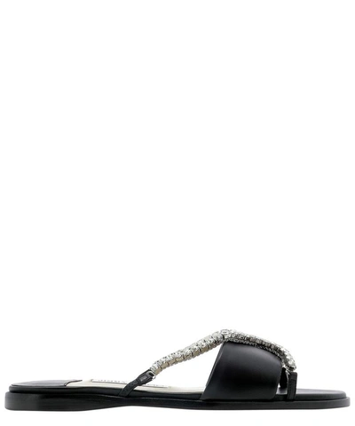 Shop Jimmy Choo "aadi" Sandals In Black  