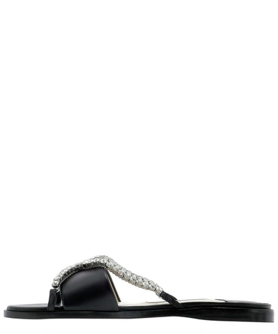 Shop Jimmy Choo "aadi" Sandals In Black  