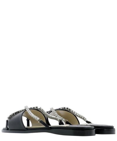 Shop Jimmy Choo "aadi" Sandals In Black  