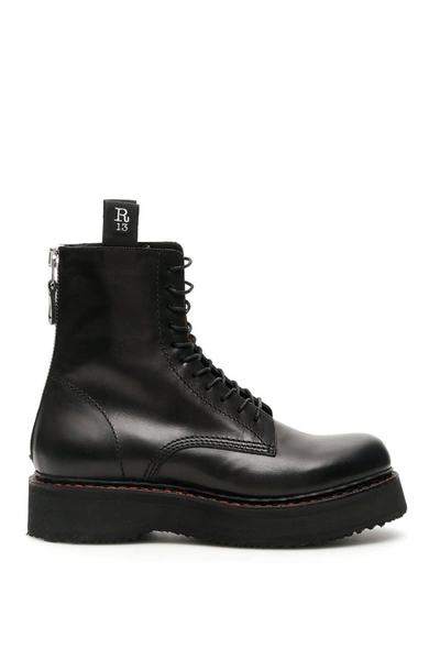 Shop R13 Combat Boots In Black