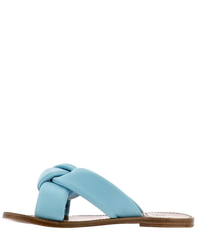 Shop Silvano Sassetti Sandals With Knot In Light Blue