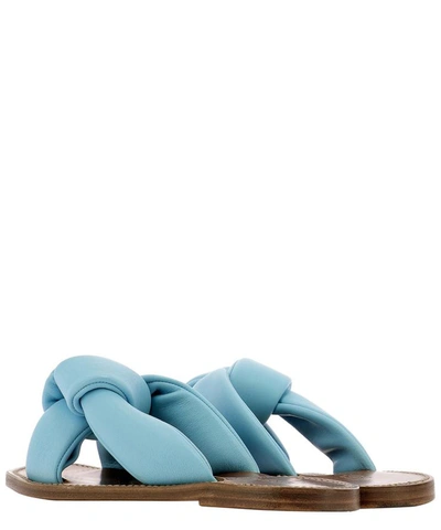 Shop Silvano Sassetti Sandals With Knot In Light Blue
