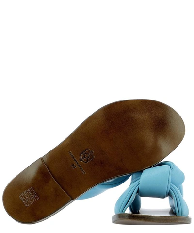 Shop Silvano Sassetti Sandals With Knot In Light Blue