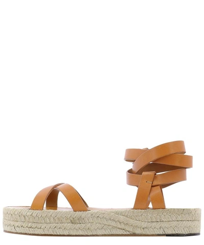 Shop Isabel Marant "malay" Wedge Sandals In Beige