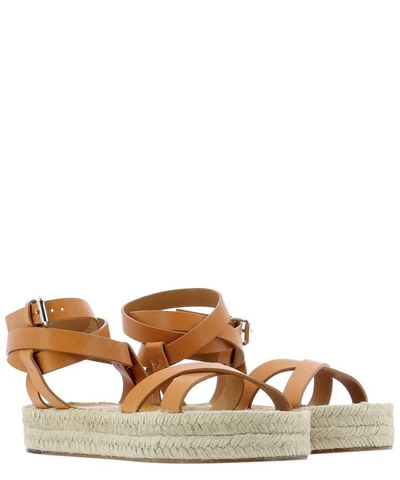 Shop Isabel Marant "malay" Wedge Sandals In Beige