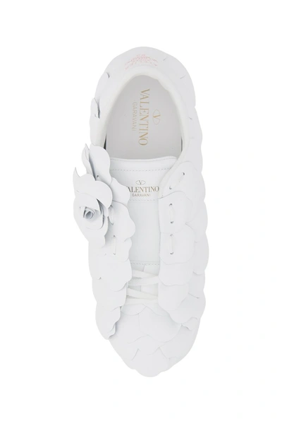 Shop Valentino Garavani Atelier Shoes 03 Rose Edition Sneakers In Bianco