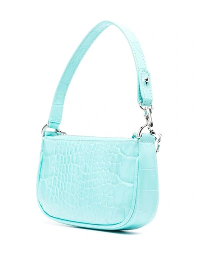 Shop By Far Shoulder Bags In Aqua Blue