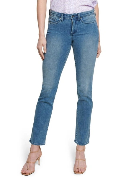 Shop Nydj Sheri Slim Leg Quilted Jeans In Clean Brickell