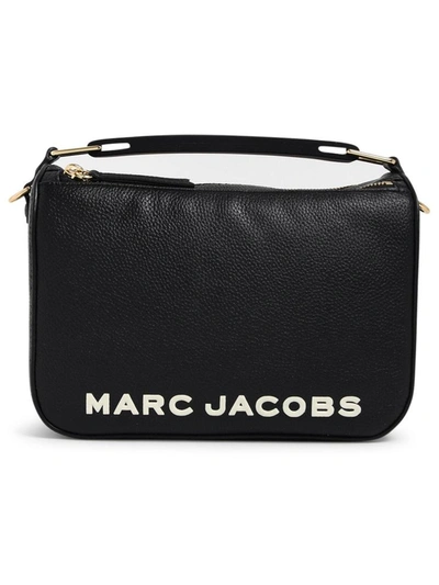 Shop Marc Jacobs Yellow The Soft Box 23 Bag In Black