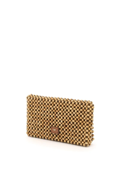 Shop Anya Hindmarch Clutch Eyes Cedar Beads