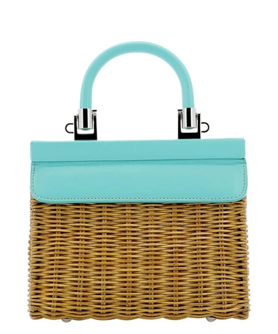 Shop Rodo "small Paris Willow" Handbag In Light Blue